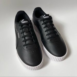 Black Puma Carina Leather Women’s Sneakers